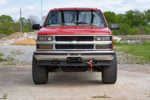 Chevrolet K1500 Hidden Winch Mounting Plate - Front - Rough Country - '88-'98